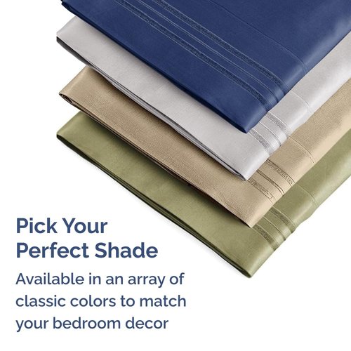 King Pillow Cases Set of 4 - Ultra Soft Hotel Quality Pillowcase Covers - Comfy, Cozy & Wrinkle Free - Shrinkage, Stain and Fade Resistant - Machine Washable Pillow Protectors - 4 Piece Set - Purple