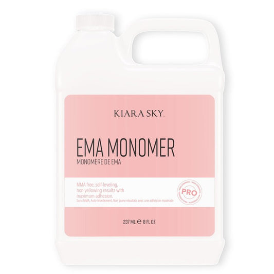 Kiara Sky EMA Monomer - Professional Acrylic Nail Liquid, 8 Fl Oz
