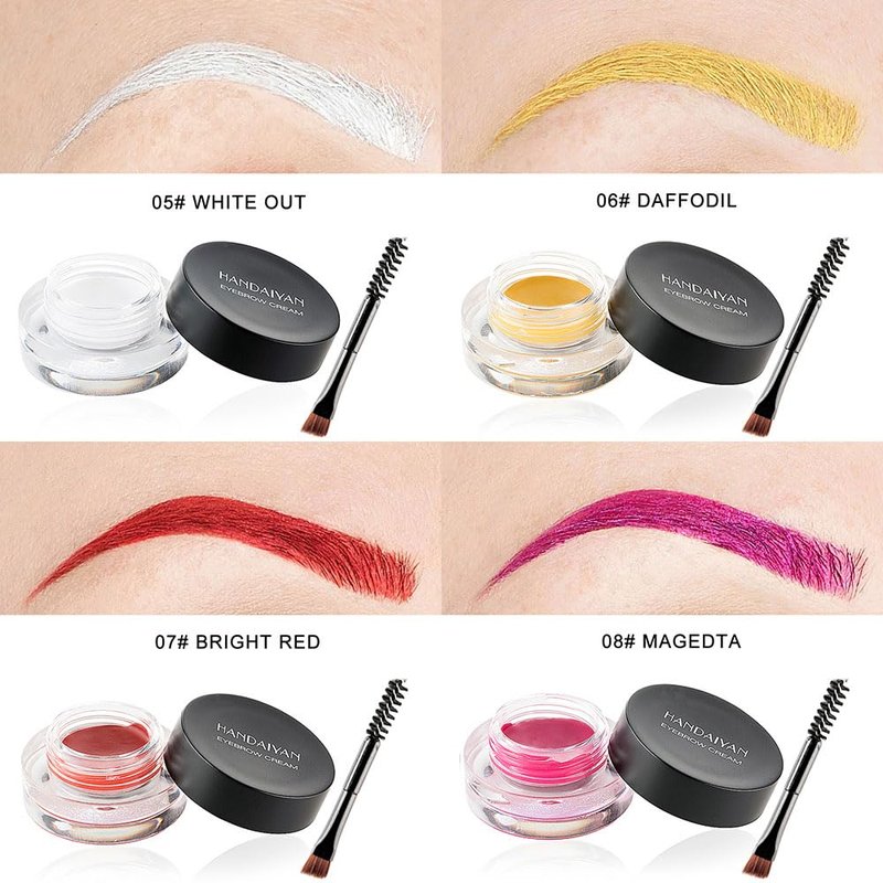 HANDAIYAN 8-color Waterproof Multifunctional Eyebrow Cream & Eyeliner Cream