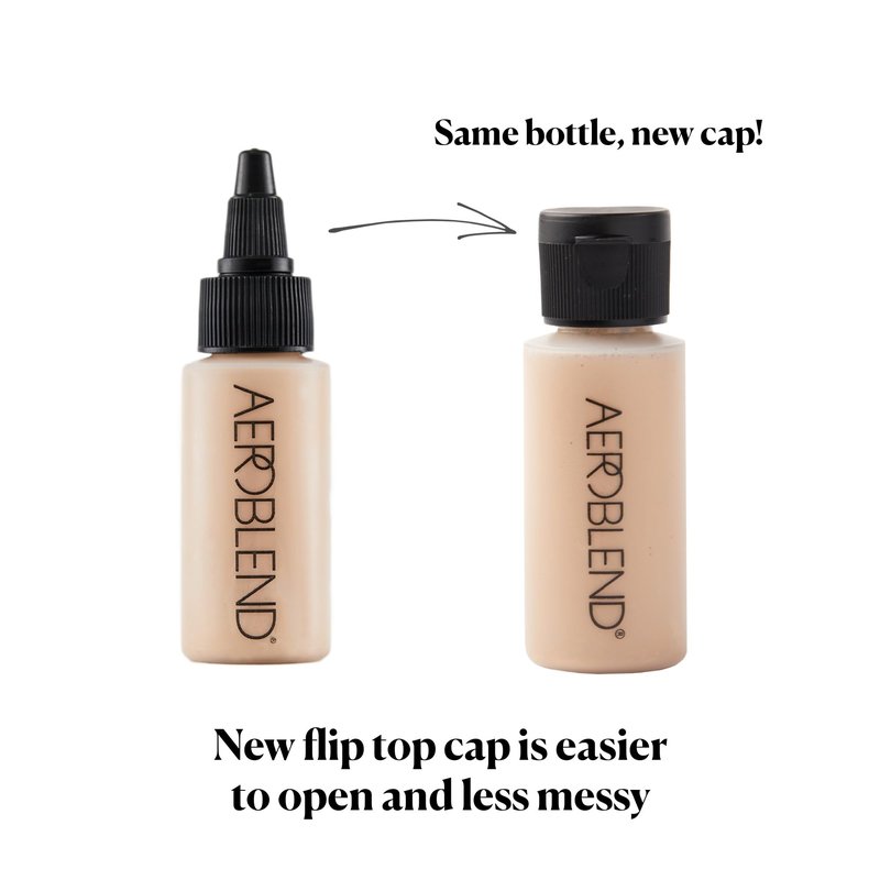 AEROBLEND Airbrush Foundation Makeup: Professional, Water-Based, Buildable, Long-wearing, For all skin types, 1 oz (N25)