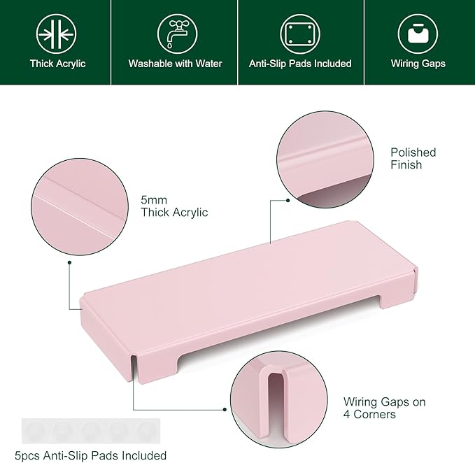 BOSSCASA Acrylic Computer Keyboard Cover, Mechanical Keyboard Dust Cover PC Keyboard Cat Protector, Cat Keyboard Protector (1 Pack, Lightpink)