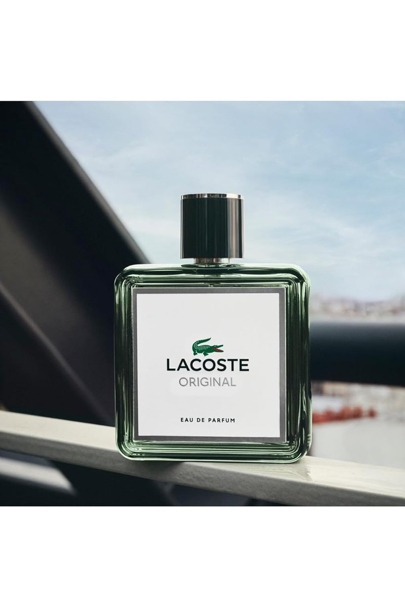 Lacoste Original Eau de Parfum for Men - Fougere Woody Ambery Scent | 3.3 Fl Oz