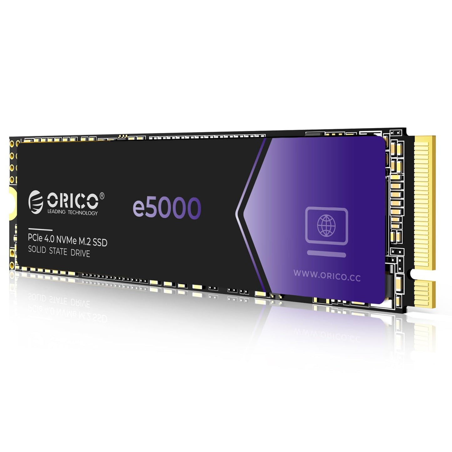 ORICO e5000 2TB SSD M.2 NVMe 2280 PCIe Gen4 5200MB/s Internal Solid State Drive SLC Dynamic Cache 3D NAND QLC for PS5 Laptops PC Desktops