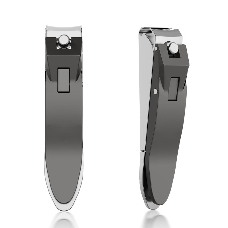 ESSBES Heavy Duty Nail Clippers for Men Sharp Stainless Steel Fingernail and Toenail Cutter with Nail Catcher Precision Grooming Tool for Thick Nails Gift for Dad Husband Him