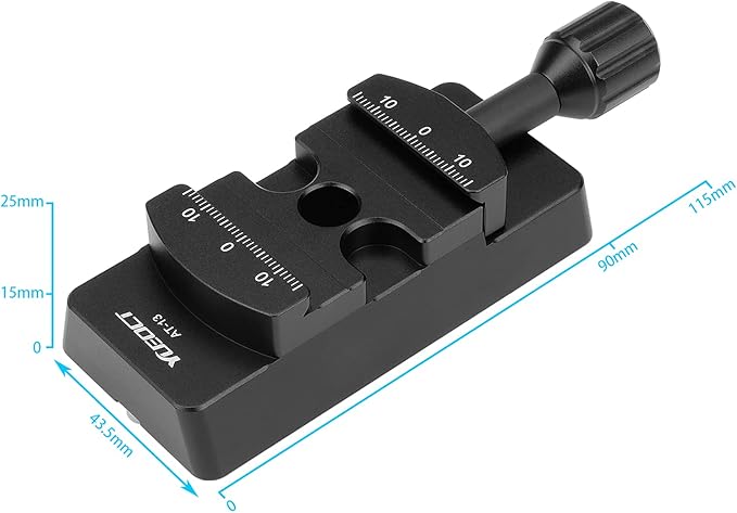 YUEOCT V Size Rail Bar Dovetail Mounting Plate with Arca Swiss Type Clamp for Vixen Style Dovetail Saddles Telescope Scope Adapter Mount Base OTA Equatorial Tripod Sky Astrophotography - Vixen to Arca