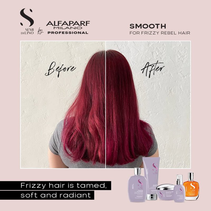 ALFAPARF MILANO Semi di Lino Smooth Conditioner for Frizzy and Rebel Hair - Detangles Hair - Controls Frizz - Straightens and Hydrates Unruly Hair, 33.8 fl. oz.