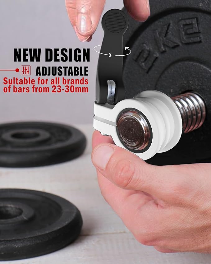 ZY-HUAN Mini Barbell Clips 1 inch I Multi-Size Adjustable Barbell Collar I 1 inch Barbell ClampsIQuick Release Weight Clips Pair of Locking for Dumbbell Bar