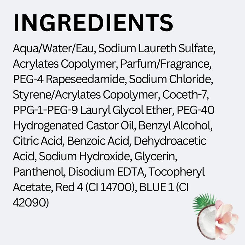 ALO Fruits & Passion Pink Coconut Milky Foaming Bath Refill, 33.8 fl oz, Made in Canada
