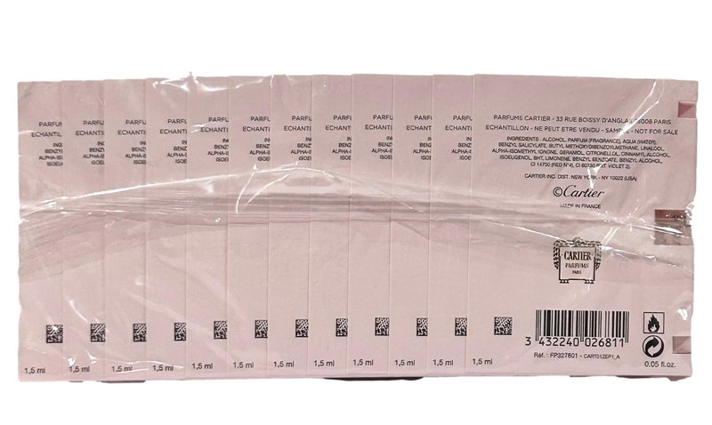CARTIER 12 Pk Baiser Vole Eau De Parfum Perfume Sample .05 Fl Oz / 1.5 Ml NEW