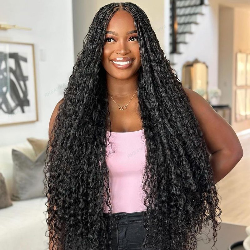 Curly Bulk Human Hair - Pre-Divided Loose Deep Wave Extensions for Boho Braids | 18 Inch, 50g (160 Roots)