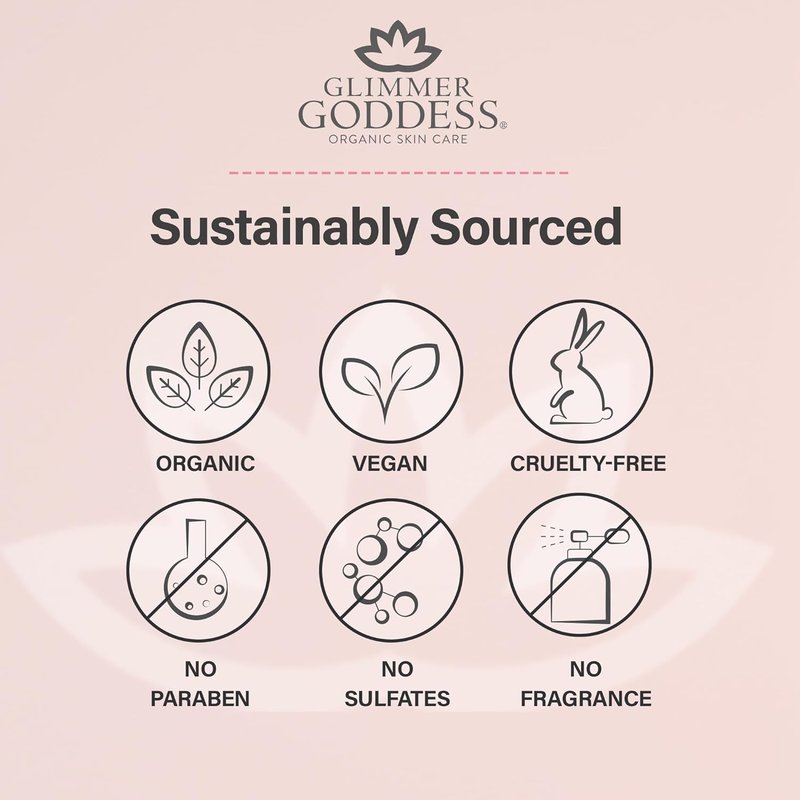 Glimmer Goddess Shimmer Body Butter - Organic Whipped Shea for Hydration & Silky Glow | Gold, 4 oz