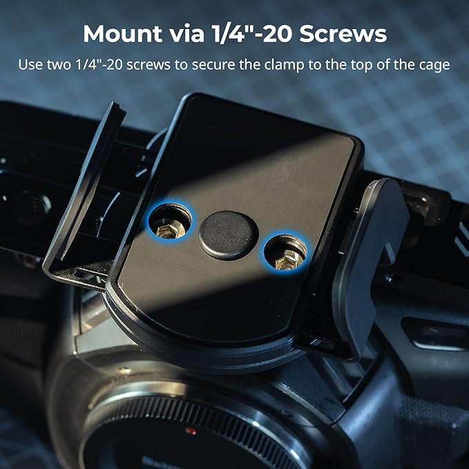 SMALLRIG Phone Mount Bracket SSD Holder for MagSafe, for Samsung T5 T7 SSD, for SanDisk SSD, for iPhone 17/16/15/14/13/12, Universal SSD Drive Holder for Camera Cage, 1.6-2.4in Wide Clamping - 5397