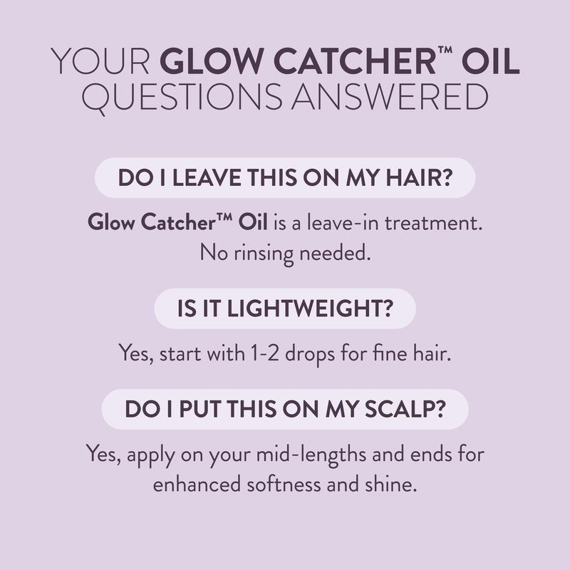 Pureology Hydrate Glow Catcher Hair Oil - Up to 72 Hours of Hydration & Shine, All Day Anti-Frizz, For Dry Hair, Lightweight Heat Protectant, Color Safe
