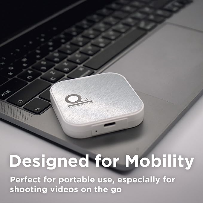 DATO Magnetic External SSD 2TB, External Solid State Drive Portable SSD USB 3.2 Gen 2x2, up to 1600/1500 MB/s, Type-C 4K ProRes HDR Record, Compatible with iPhone 15&16 Pro Max - ARES Q3 Series