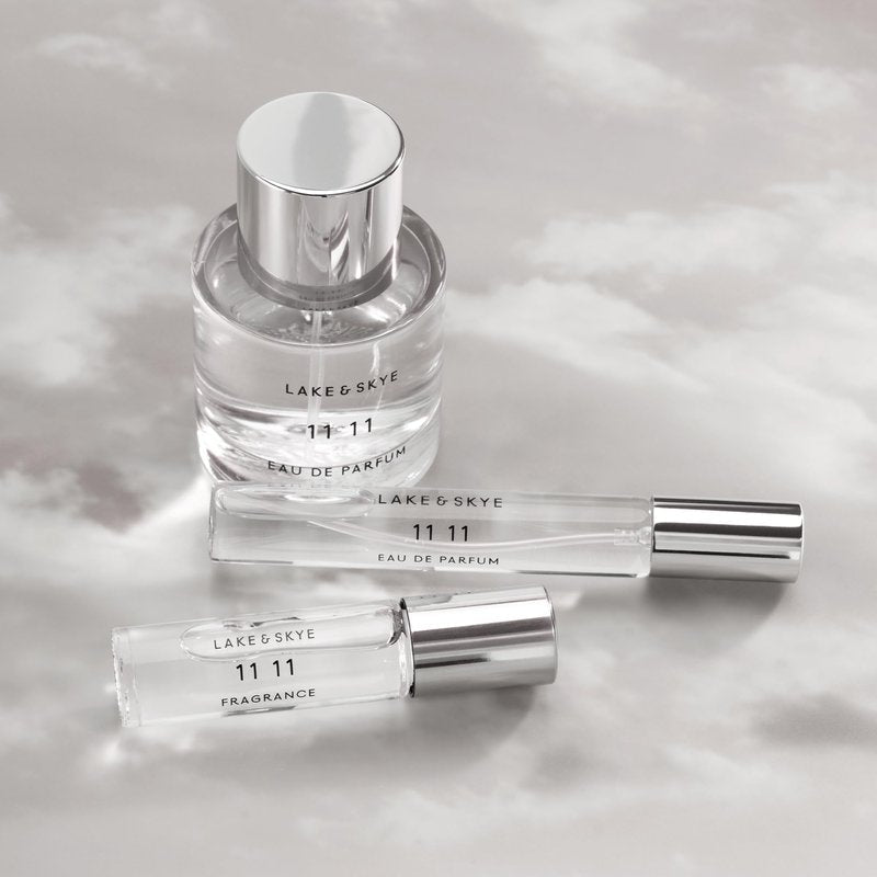 Lake & Skye 11 11 Eau de Parfum Travel Spray, Clean Skin Musk & White Amber Unisex Fragrance with Ozonic & Marine Notes, 0.5 fl oz (15 ml)