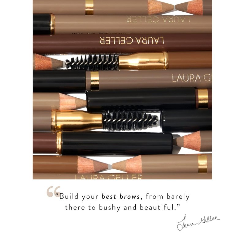 Bravo Brows Soft Pencil & Brush Set - Dark Brown Eyebrow Makeup Tool
