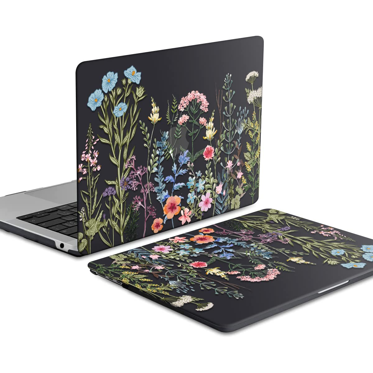 iCasso for MacBook Air 13 inch Case 2025 2024-2022 Release M4 A3240 M3 A3113 A2681 M2 with Liquid Retina Display, Hard Plastic Shell for Mac Air 13.6, TPU Keyboard Cover&Screen Protector, Weeds