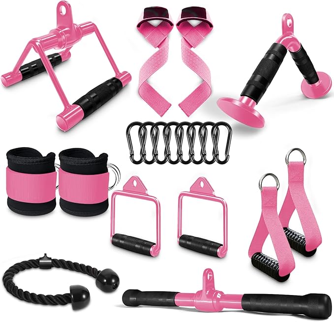 WNOEY LAT Pulldown Attachments, Cable Machine Attachment Gym Accessories, Cable Attachments for Gym, Home Gym Accessories