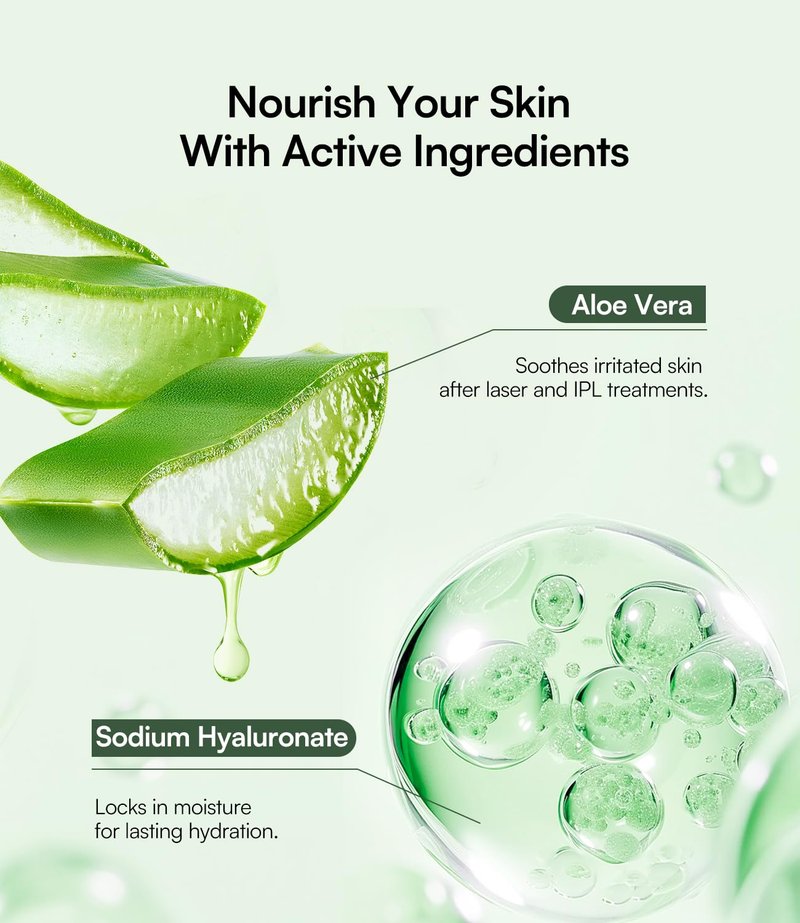 INIA Conductive Gel for Facial and Body Skin Care Machines – Hydrating Gel Primer with Hyaluronic Acid for Women and Men, 35.2 Fl Oz