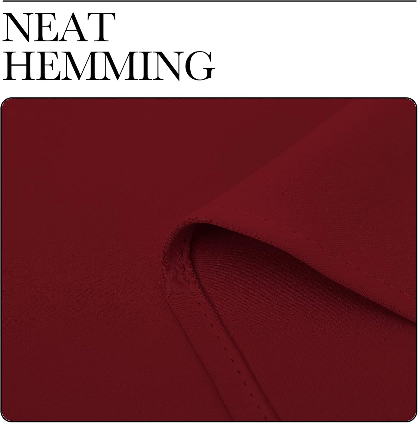 NICETOWN Burgundy Red Blackout Curtains - Thermal Insulated Drapes for Bedroom | 78" Length, 2 Panels, 42" Wide