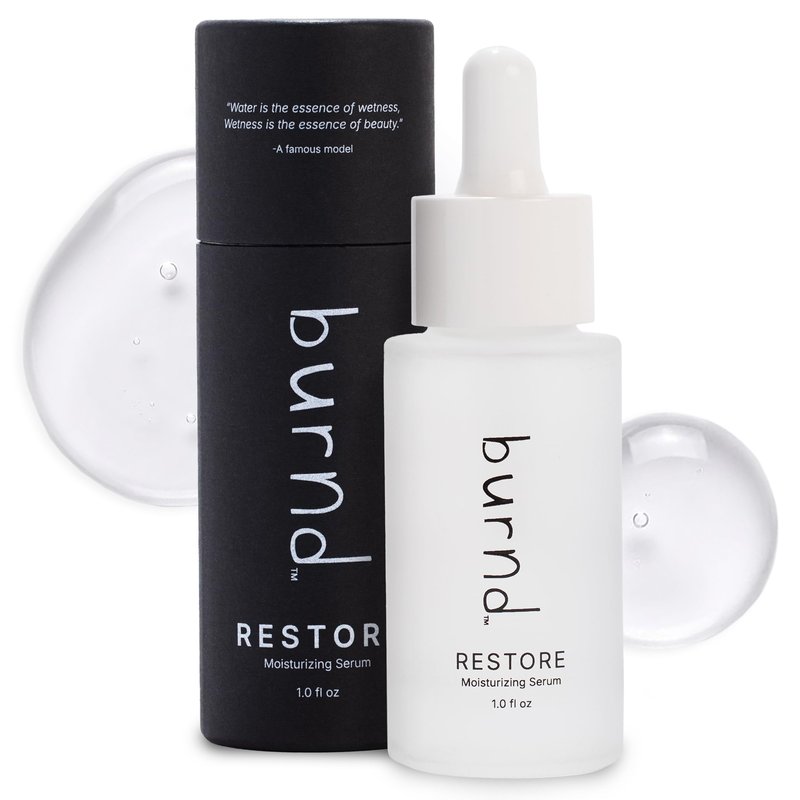 burnd. Microbiome Restoring Face Serum Barrier Repair Moisturizer, Hydrating Facial Serum, organic, Non-Comedogenic, Plant-Based, Preservative-Free Skincare, 1 fl oz