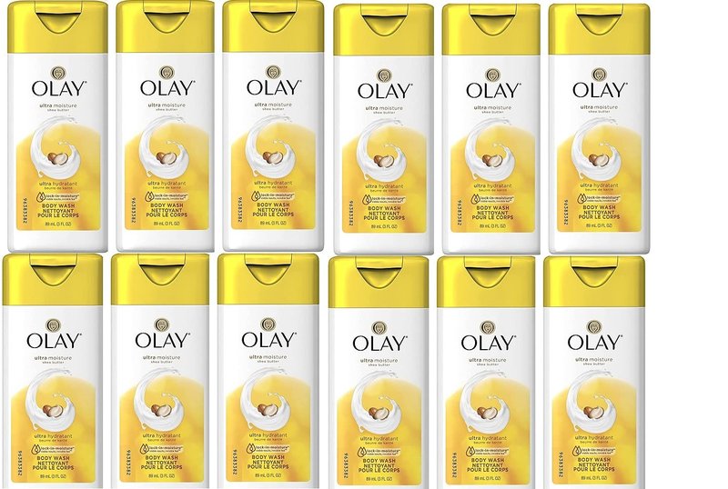 Olay Body Wash 3 Ounce Moisture Shea Butter (12 Pieces) (88ml)