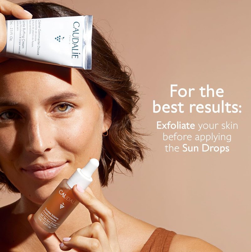 Caudalie Self-Tan Sun Drops - Hydrating Face Tanning Drops for Customizable Gradual Tan | 15 mL
