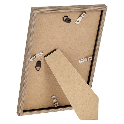 JCJMY 7x11 Picture Frame Rustic Brwon for Wall Hanging or Tabletop- Wall Mounting Horizontally or Vertically, 7 x 11 Wall Gallery Poster Photo Frame for 7 by 11 Photos, Rustic Brwon