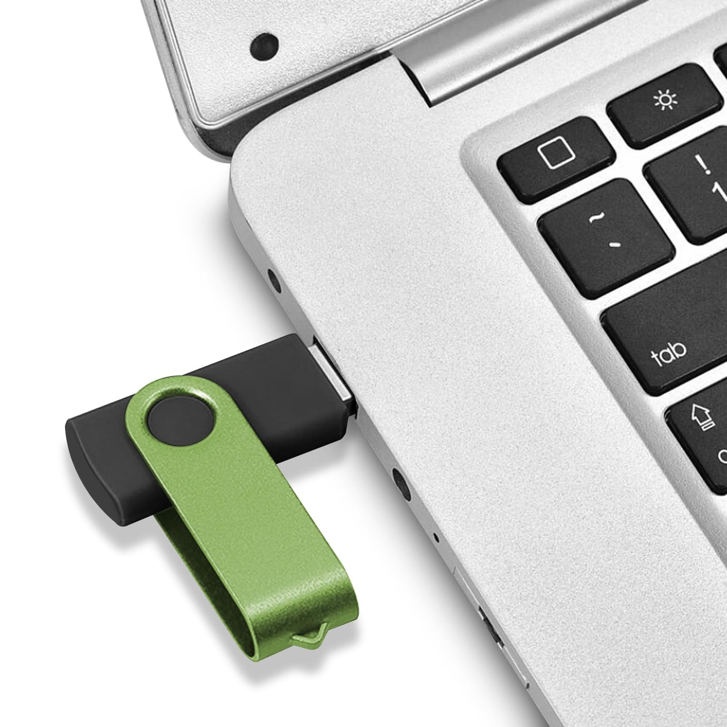 EASTBULL USB 2.0 Flash Drive 2GB with Lanyards Thumb Drives Bulk 20 Pack Colorful Multipack Memory Stick Pen Drive Swivel Design(2GB 20 Pack)