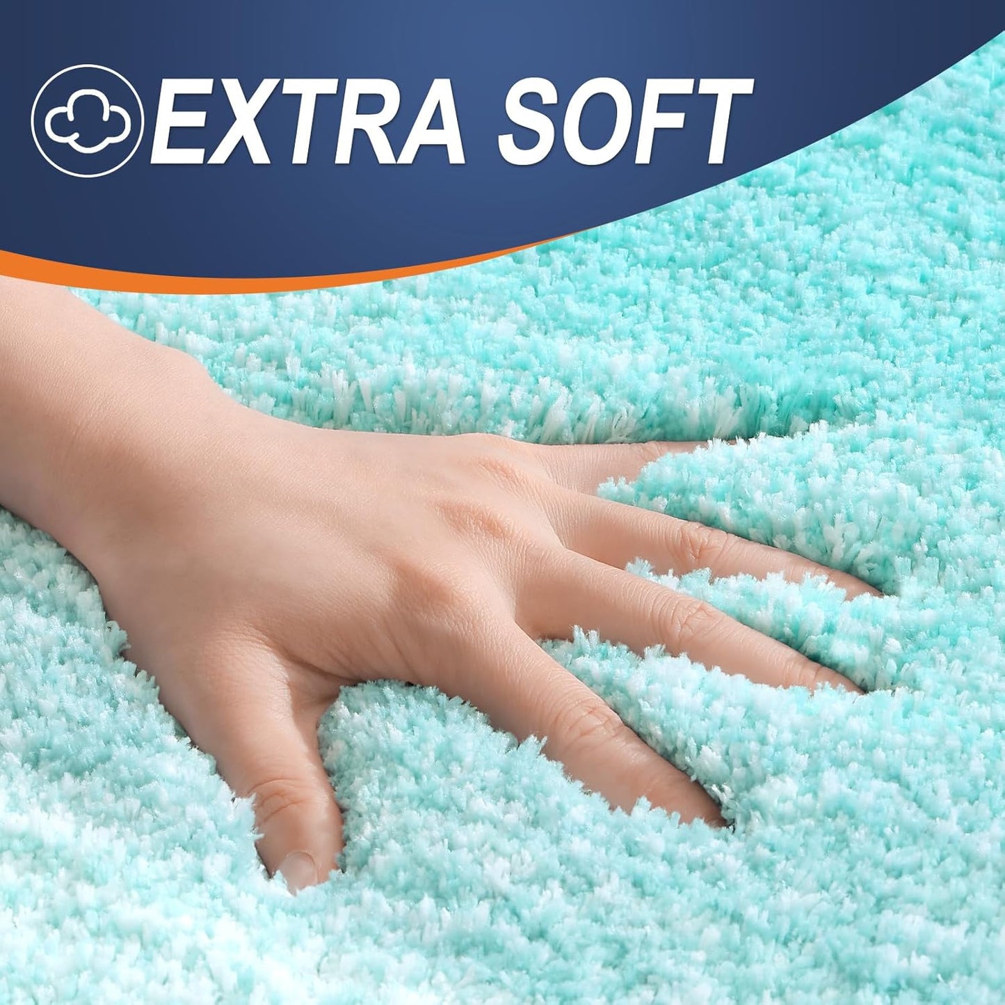 OLANLY Bath Rugs Mat - Extra Soft Microfiber with Rubber Backing | Quick Dry, Machine Washable, 30x20, Teal