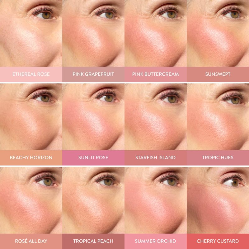 LAURA GELLER NEW YORK Baked Blush-n-Brighten Marbleized Blush + Angled Brush, Ethereal Rose
