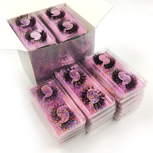 Fluffy False Eyelashes - 12-15mm Natural Look Faux Mink Lashes | 60 Pairs in 10 Styles