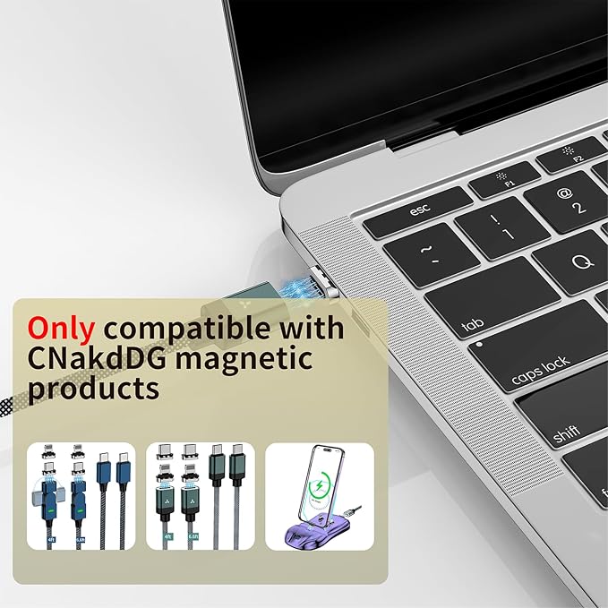 CNakdDG Magnetic Connector Tips Head for IProduct Devices (4 Pack), only Compatible with CNakdDG 5A Magnetic Charging Cable