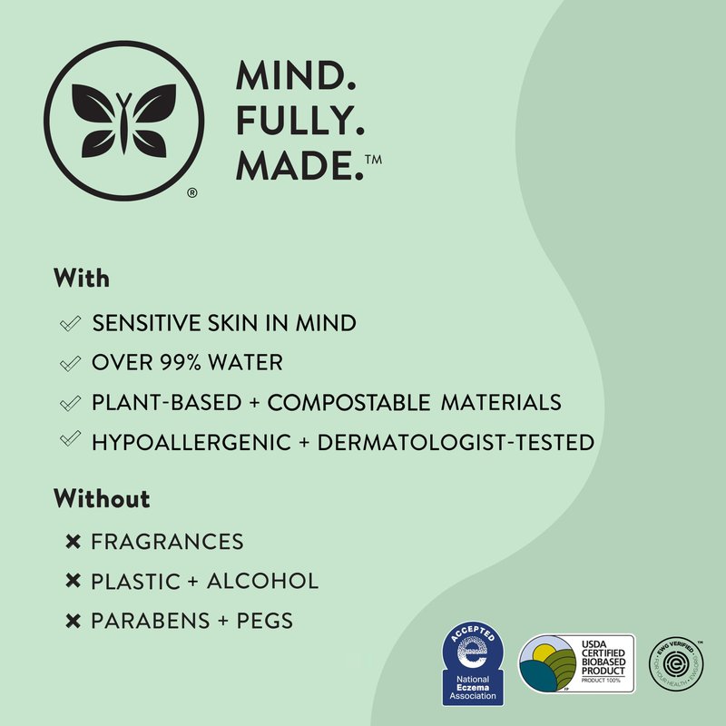 The Honest Company Unscented Wipes Over 99% Water Compostable Plant-Based Baby Hypoallergenic for Sensitive Skin EWG Verified Geo Mood 72 Count