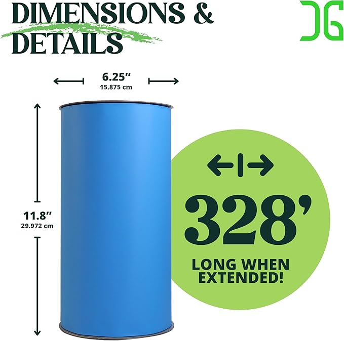 Catchmaster GRO XL AG Roll 2PK, Double Sided Adhesive Fly Tape Strips, Fungus Gnat Sticky Trap for Greenhouse, Garden, Nursery, Pest Control Gardening Supplies, Pet Safe Insect Trap, 328' x 12", Blue