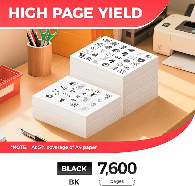 JCTONER 069H Black Toner Cartridge 2-Pack Printer Ink