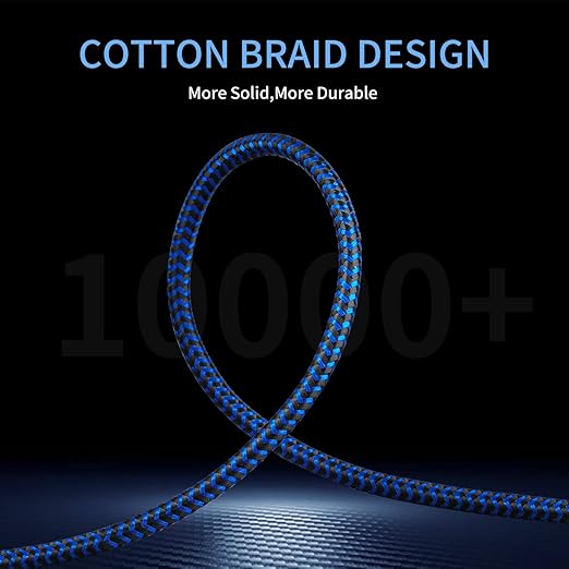 GGMTY 3.5mm Male to Female Extension Stereo Audio Extension Cable 15FT, Cotton-Braided Audio Extension Cable, Stereo Jack Cord for Phones, Headphones, Speakers, Tablets, PCs and More