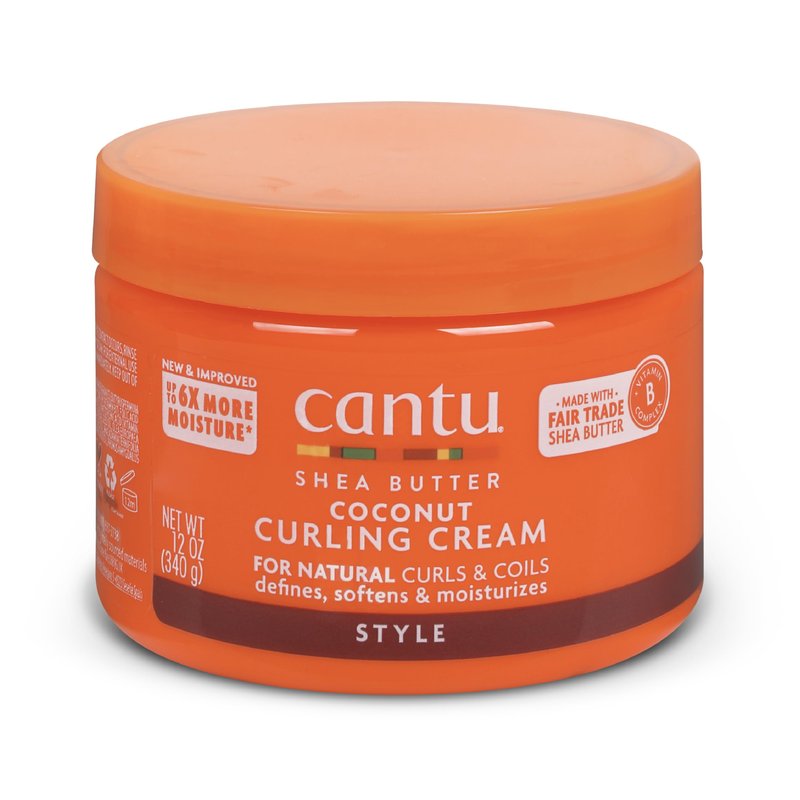 Cantu Coconut Curling Cream with Shea Butter for Natural Hair, 12 oz