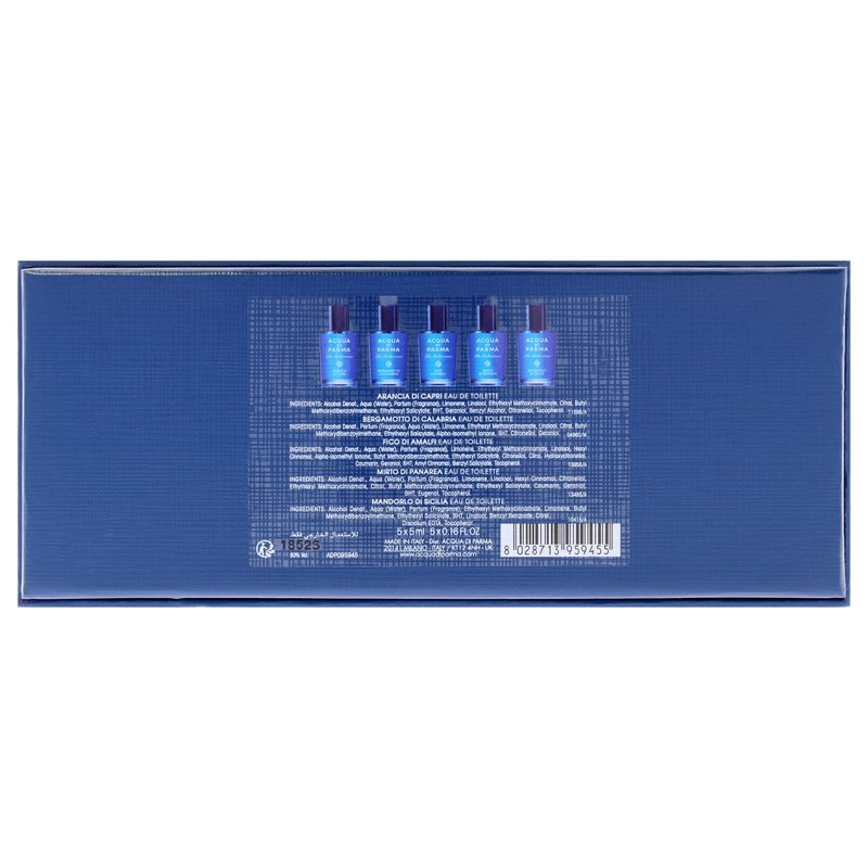 Acqua di Parma Blu Mediterraneo Mini Eau de Toilette Set 5 x 0.16oz/5mL