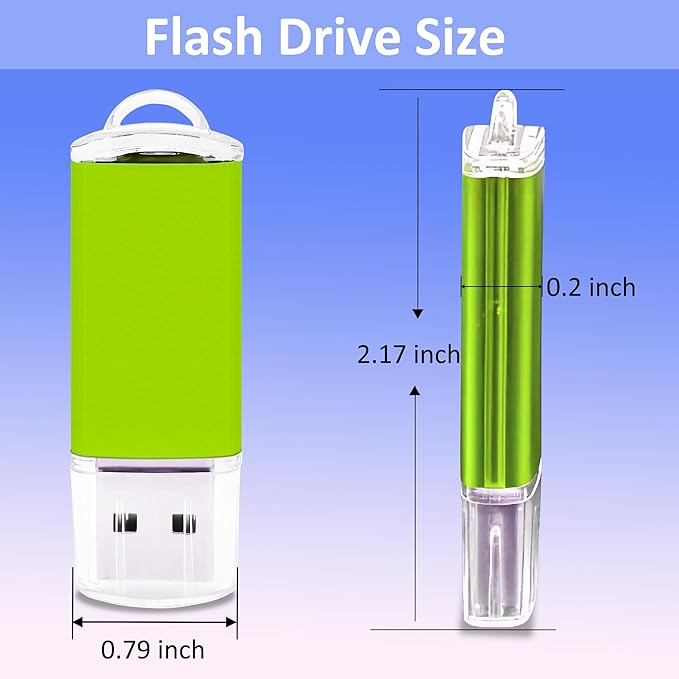 4GB USB Flash Drive 20 Pack Nicepicten FAT32 USB Thumb Drive Memory Stick Jump Zip Drive USB 2.0 Flash Drives 4GB with Lanyard & Label (Mixcolor)
