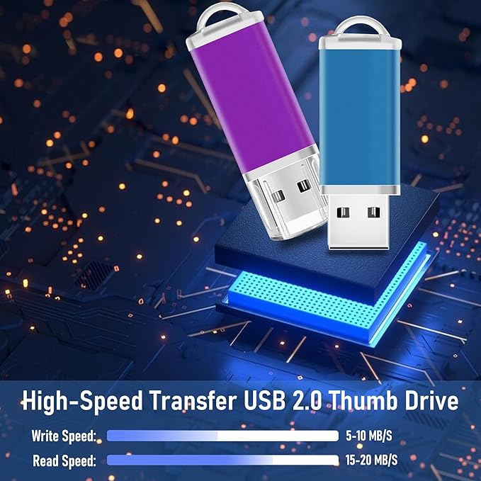 1GB USB Flash Drive 50 Pack Nicepicten Bulk USB 2.0 Thumb Drives Pack, USB Drives Bulk Memory Stick Jump Drive Multipack - 1GB Colorful