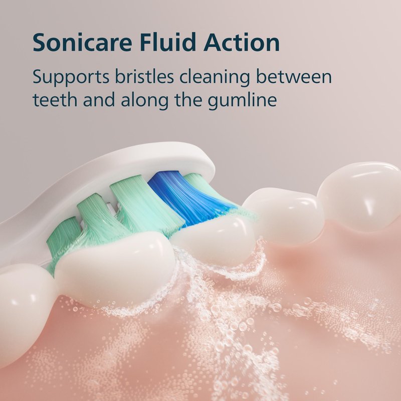Philips Sonicare 4100 Series Electric Toothbrush - Sonic Toothbrush with Advanced Sonic Technology, Pressure Sensor, Two Intensity Settings, Smartimer & Quadpacer, Deep Pink, Model HX3681/26