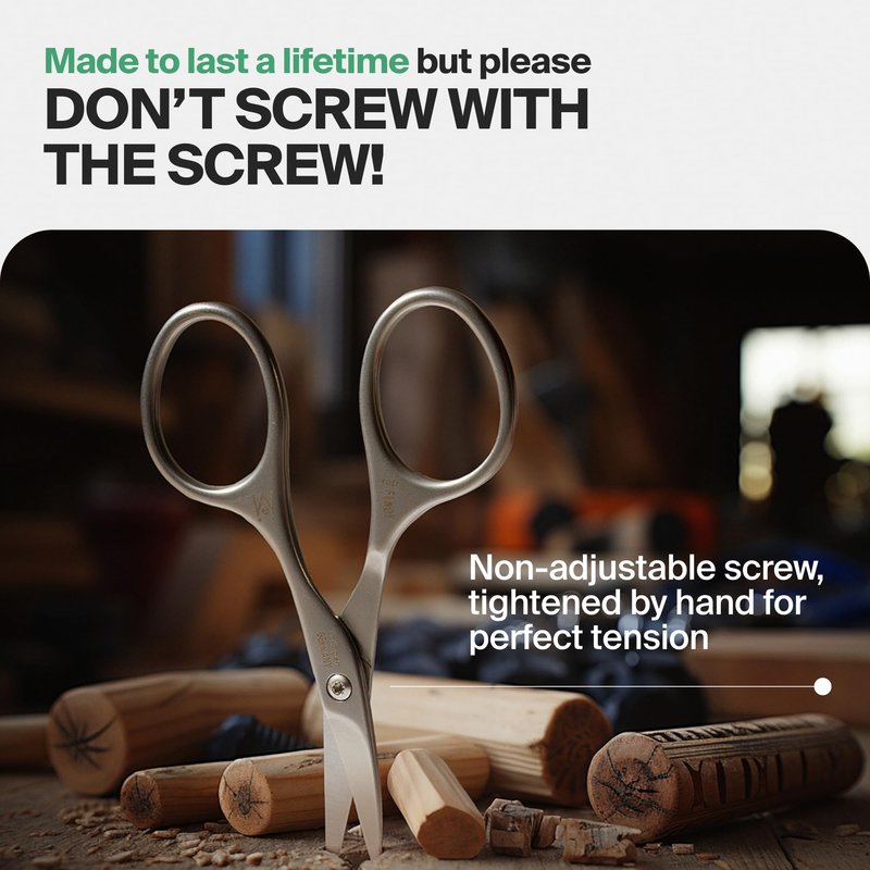 GERMANIKURE Tower Point Cuticle Scissors Grooming Scissors FINOX Stainless Steel Professional Nail Scissors in Leather Case -Ethically Made in Solingen Germany - 4705