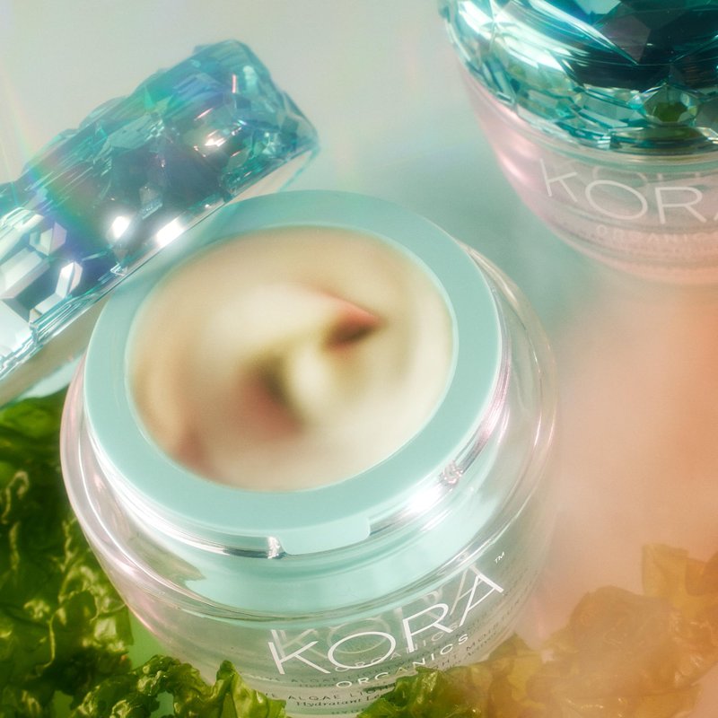 KORA Organics Active Algae Lightweight Moisturizer, Hydrating Face Cream, Soothing Facial Moisturizer for Men and Women, Certified Organic, Cruelty Free, Refillable, 1.69 fl oz