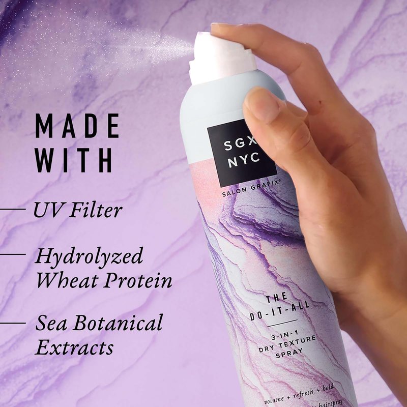 SGX NYC The Do It All 3-in-1 Dry Texture Spray - Versatile Dry Shampoo and Texture Spray for Refreshed Hair - Volumizing Hair Products - 2 pc