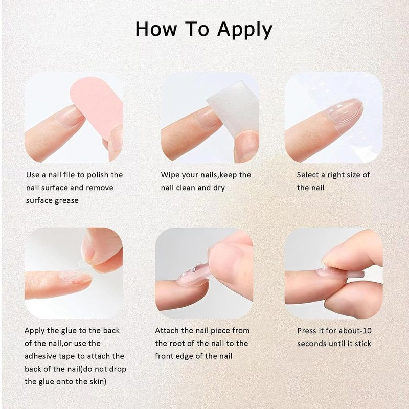Colorful Handmade Devil Eyes Press-On Nails - Long Stiletto 3D False Nails for Women | 10 Pcs Set with Glue (White-S)