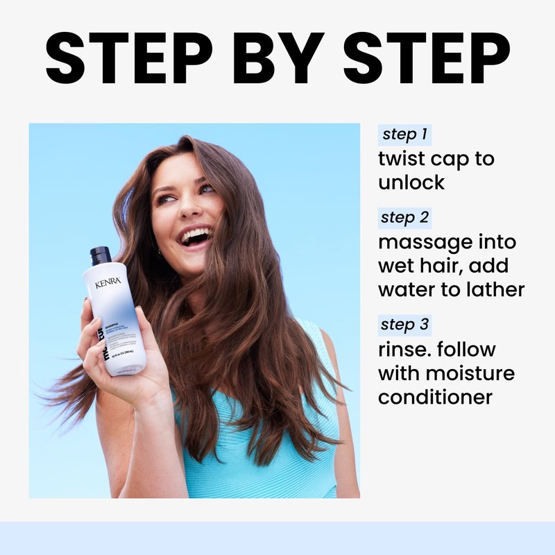 Kenra Professional Moisture Shampoo | Boost Hydration | Improve Manageability and Shine | Nourish Dry Hair | Color Safe | Effortless Detangling | Normal to Dry Hair | 33.8 fl. oz.