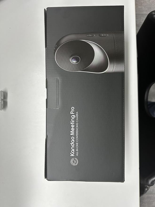 KanDao Meeting Pro 360-degree Video Conference Camera with Microphones and Speakers, AI Tracking, Smart Zooming, Automatic Focus, 4-in-one Standalone Meeting Room Camera System, Wi-fi/HDMI/USB