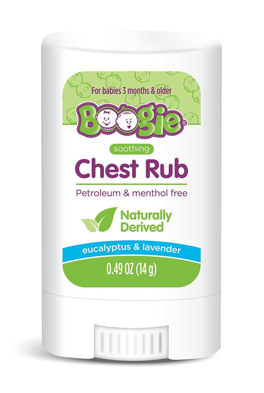 Boogie Soothing Chest Rub Stick for Babies and Kids - 0.49 oz - Soothing Relief for 3+ Months - Made with 100% Naturally Derived Ingredients - Baby Essentials