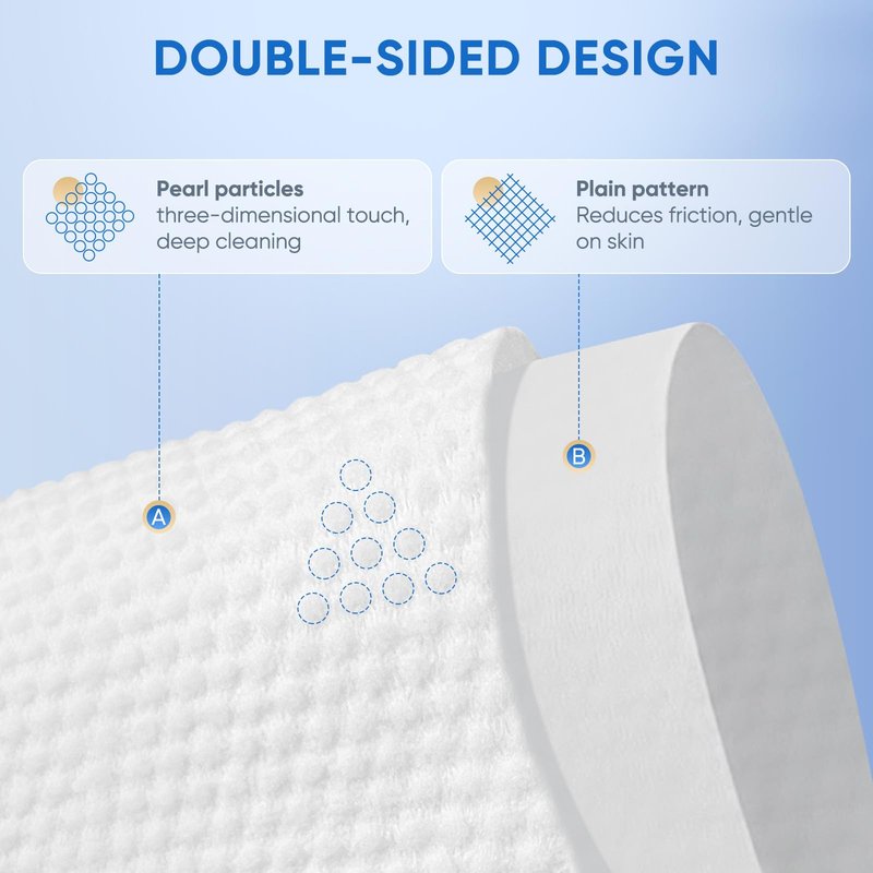 vammots Disposable Face Towels,Biodegradable Ultra Soft Washcloths for Sensitive Skin,Suitable for Facial Cleansing,Skin care and Makeup Removal,Lint-free,Trave,Daily Cleansing,600 Count